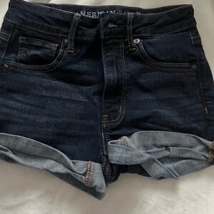 American Eagle Outfitters 00 Dark Blue Jean shorts NWOT